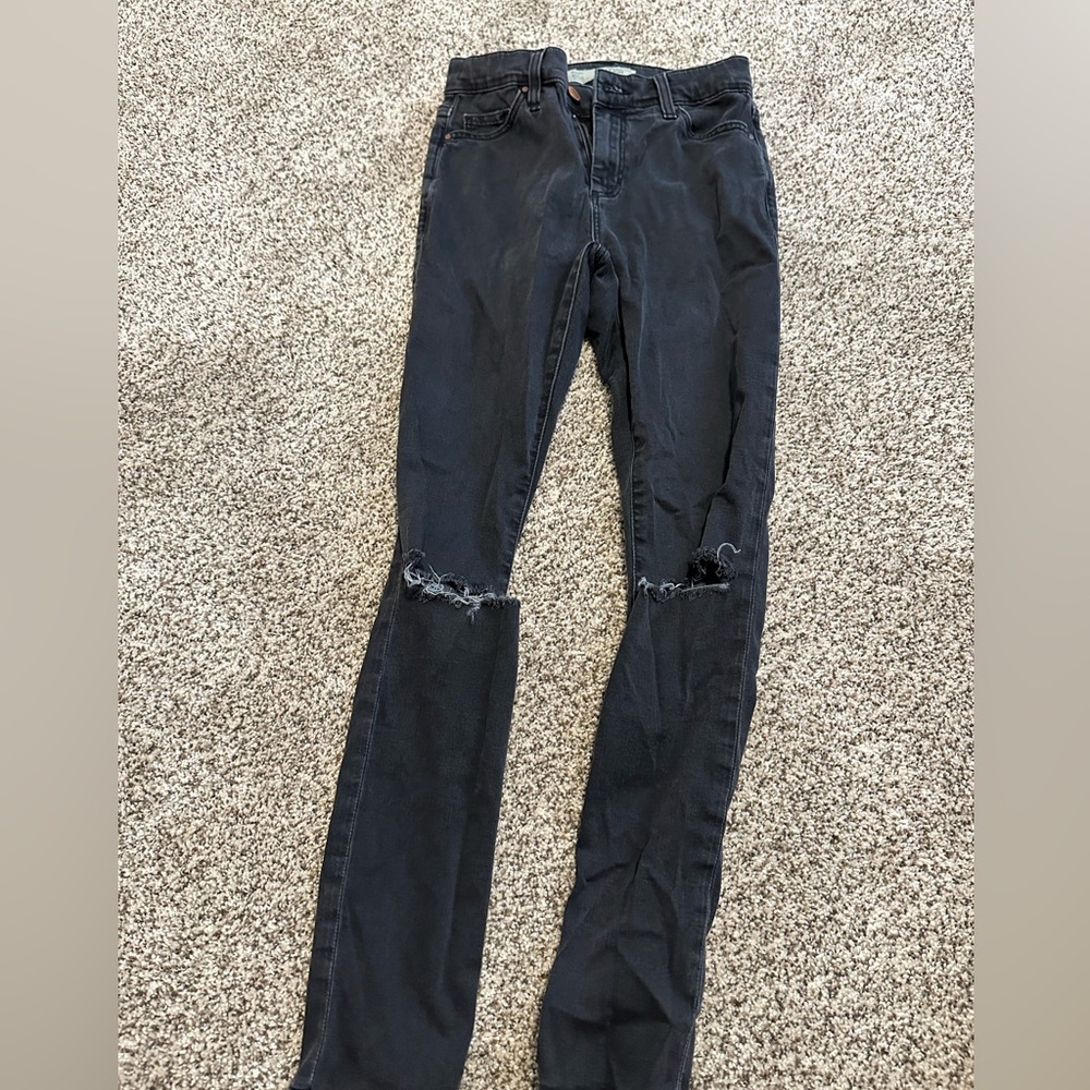 Topshop Black Skinny Jeans size W25 L28